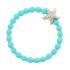 By Eloise London Bling Charms Starfish Gumička na vlasy pro ženy 1 ks Odstín Turquoise