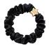 By Eloise London Silk Scrunchie Gold Star Gumička na vlasy pro ženy 1 ks Odstín Black