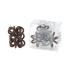 Invisibobble Nano Hair Ring Gumička na vlasy pro ženy 3 ks Odstín Pretzel Brown - hnědá