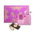 Versace Bright Crystal Absolu Dárková kazeta pro ženy parfémovaná voda 90 ml + tělové mléko 100 ml + visačka na zavazadla