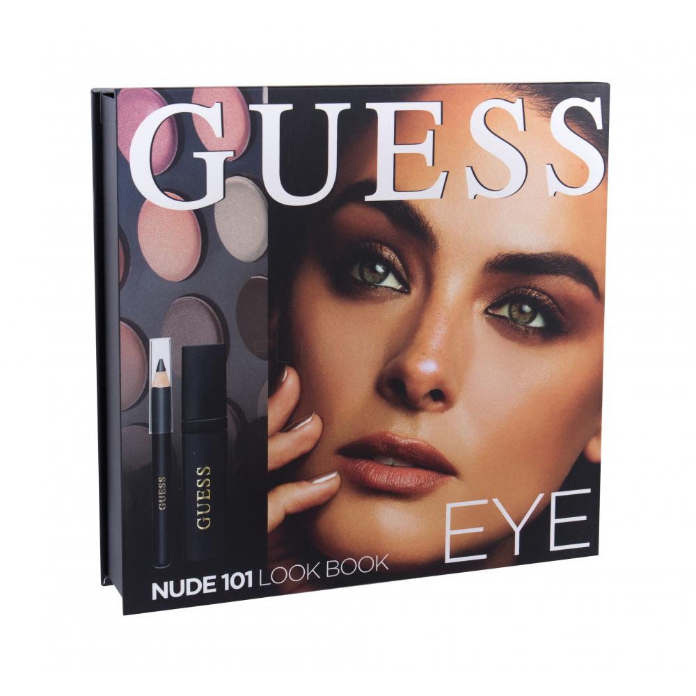 GUESS Look Book Eye Dárková kazeta oční stíny 12 x 1,16 g + řasenka
