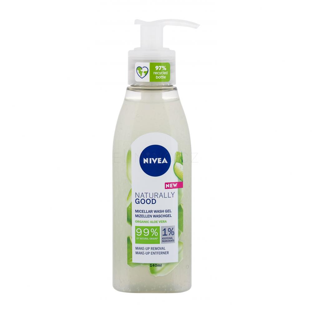 Nivea Naturally Good Micellar Wash Organic Aloe Vera Čisticí gel pro
