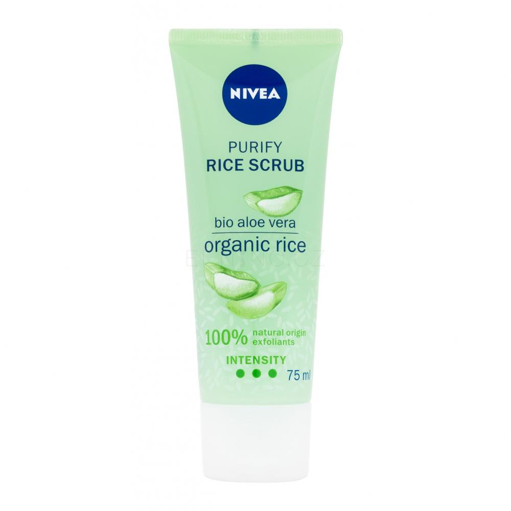 Nivea Rice Scrub Aloe Vera Peeling pro ženy 75 ml ELNINO.CZ