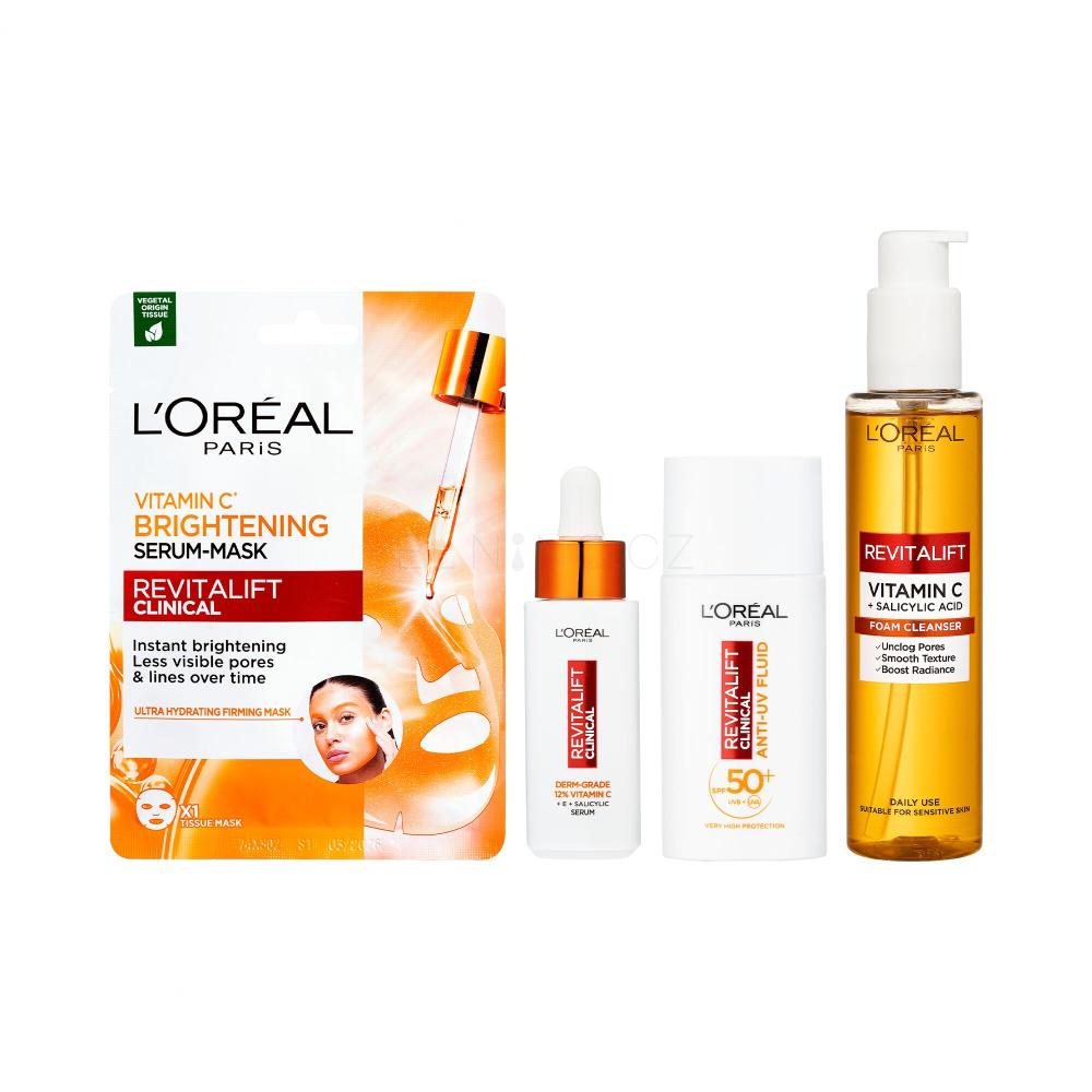 Set Čisticí pěna L'Oréal Paris Revitalift Clinical Vitamin C