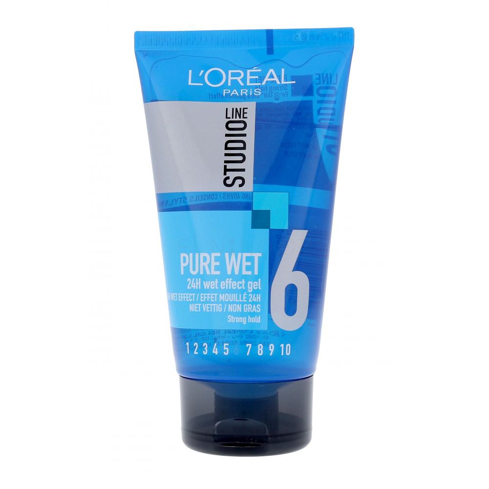 L´Oréal Paris Studio Line Pure Wet 24H Gel na vlasy pro ženy 150 ml