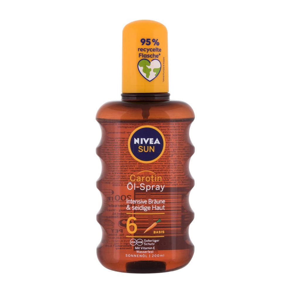 Nivea Sun Tanning Oil Spray SPF6 Opalovací přípravek na tělo 200 ml ELNINO.CZ