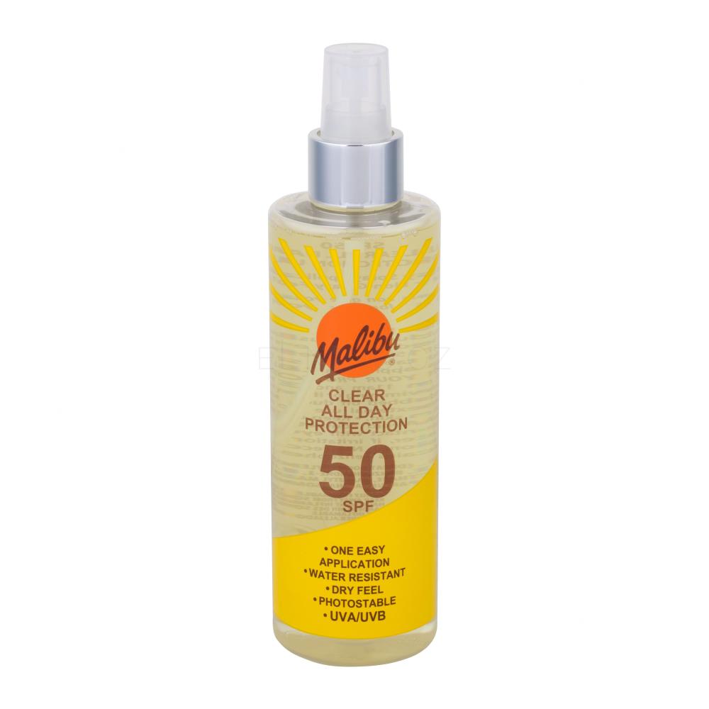 Malibu Clear All Day Protection SPF50 Opalovací přípravek na tělo 250