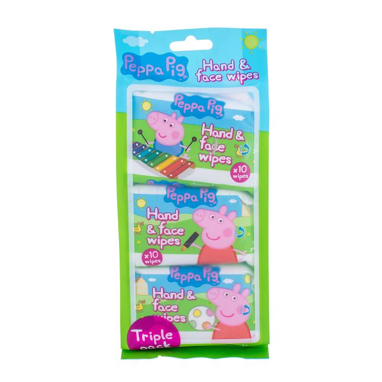 Peppa Pig Peppa Hand &amp; Face Wipes Čisticí ubrousky pro děti 30 ks