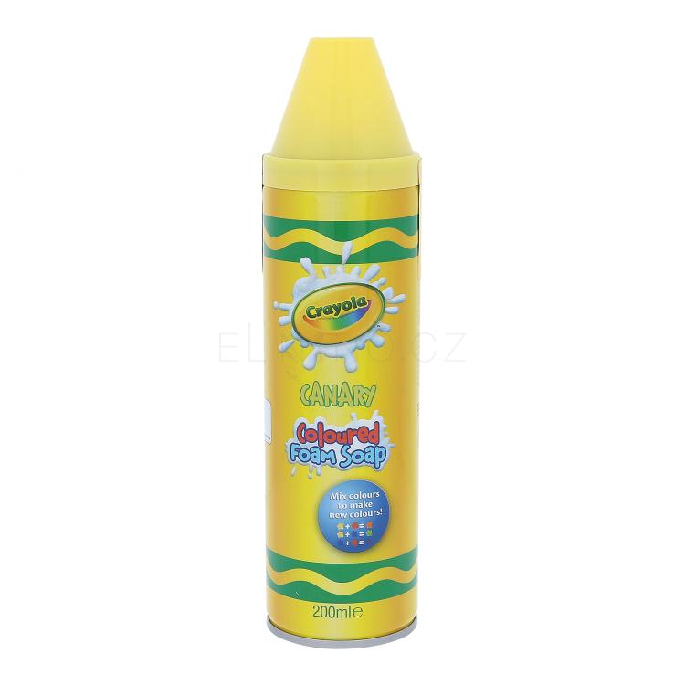 Crayola Coloured Foam Soap Sprchová pěna pro děti 200 ml Odstín Canary