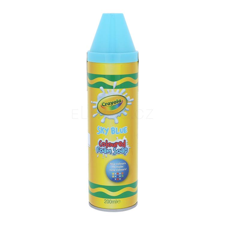 Crayola Coloured Foam Soap Sprchová pěna pro děti 200 ml Odstín Sky Blue