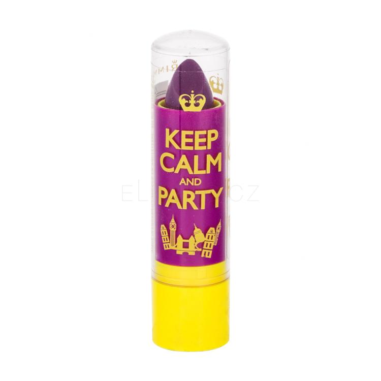 Rimmel London Keep Calm &amp; Party Balzám na rty pro ženy 3,8 g Odstín 050 Violet Blush