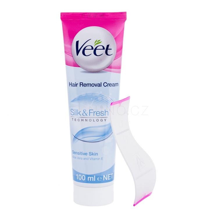Veet Silk &amp; Fresh™ Sensitive Skin Depilační přípravek pro ženy 100 ml