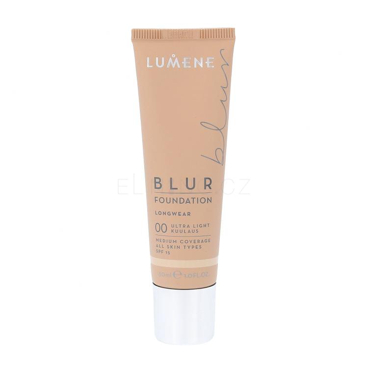 Lumene Longwear Blur SPF15 Make-up pro ženy 30 ml Odstín 00 Ultra Light