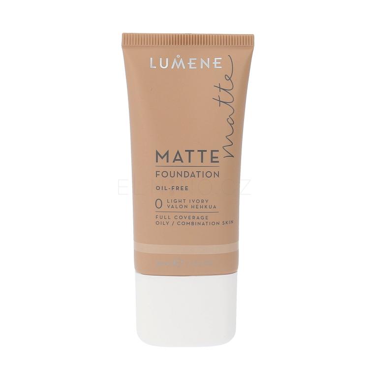 Lumene Matte Control Oil-Free Foundation Make-up pro ženy 30 ml Odstín 0 Light Ivory