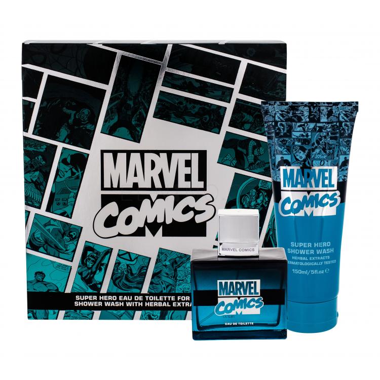 Marvel Comics Hero Dárková kazeta toaletní voda 75 ml + sprchový gel 150 ml poškozená krabička