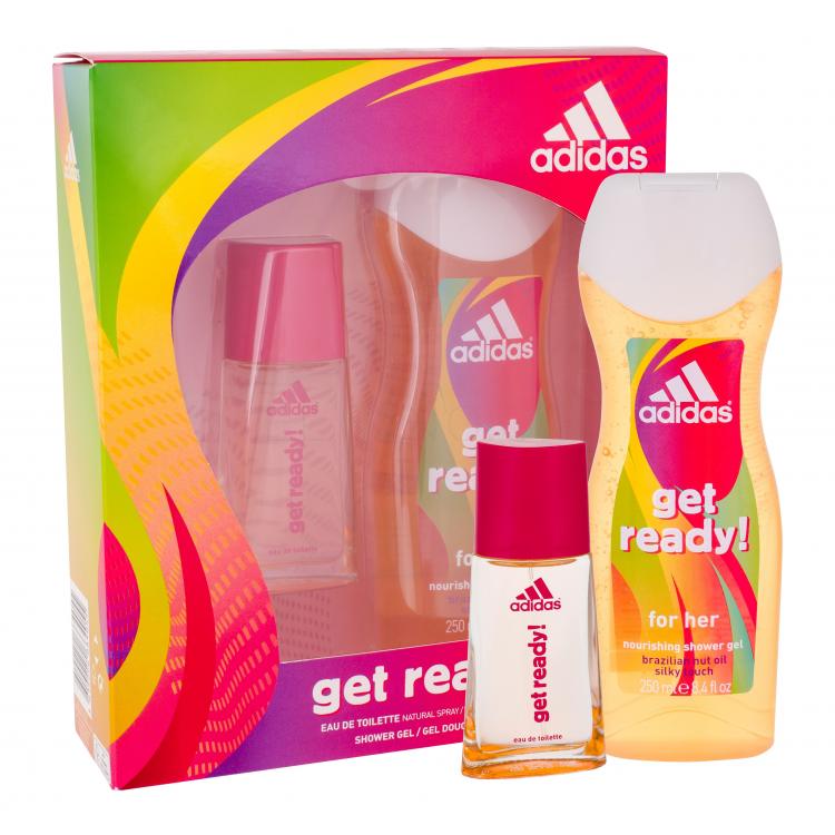 Adidas Get Ready! For Her Dárková kazeta toaletní voda 30 ml + sprchový gel 250 ml