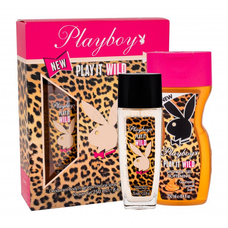 Playboy Play It Wild For Her Dárková kazeta deodorant 75 ml + sprchový gel 250 ml