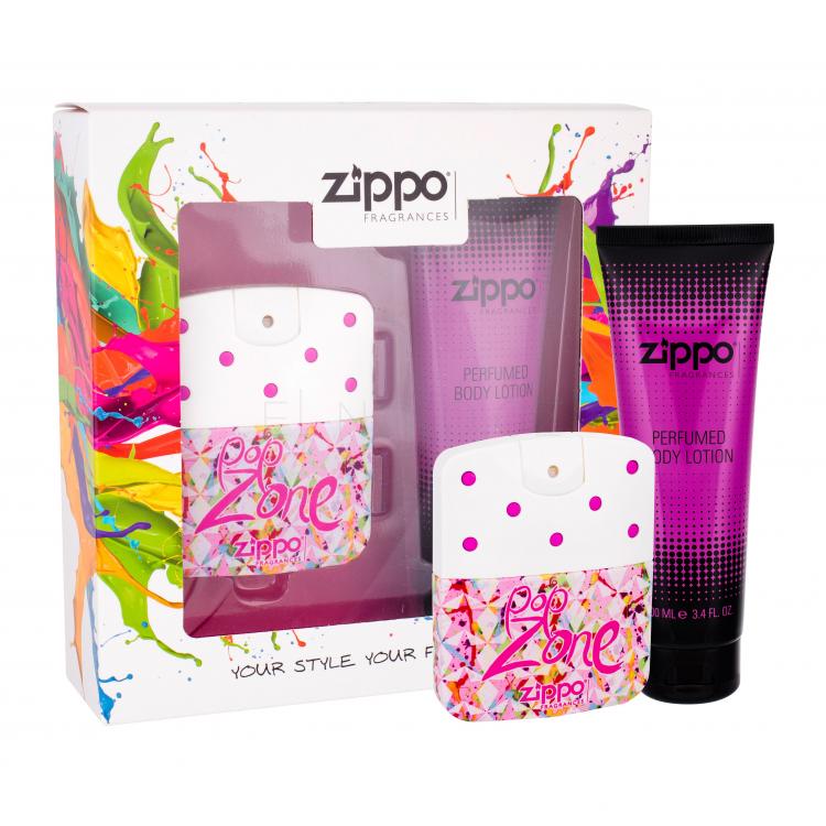 Zippo Fragrances Popzone Dárková kazeta toaletní voda 40 ml + tělové mléko 100 ml