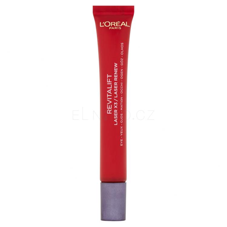 L&#039;Oréal Paris Revitalift Laser X3 Anti-Ageing Power Eye Cream Oční krém pro ženy 15 ml