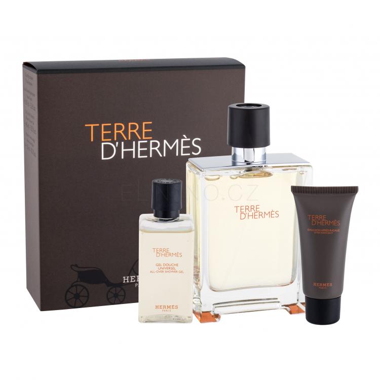 Hermes Terre d´Hermès Dárková kazeta toaletní voda 100 ml + sprchový gel 40 ml + balzám po holení 15 ml poškozená krabička
