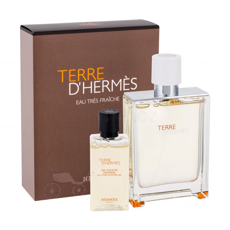 Hermes Terre d´Hermès Eau Tres Fraiche Dárková kazeta toaletní voda 75 ml + sprchový gel 40 ml