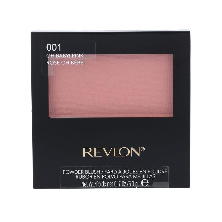 Revlon Powder Blush Tvářenka pro ženy 5 g Odstín 001 Oh Baby Pink