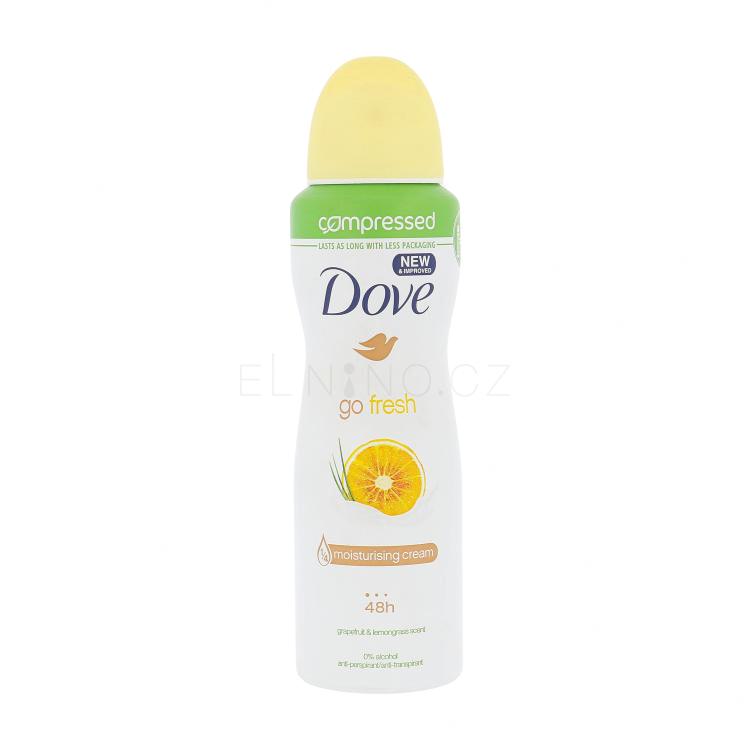 Dove Go Fresh Grapefruit &amp; Lemongrass 48h Antiperspirant pro ženy 125 ml