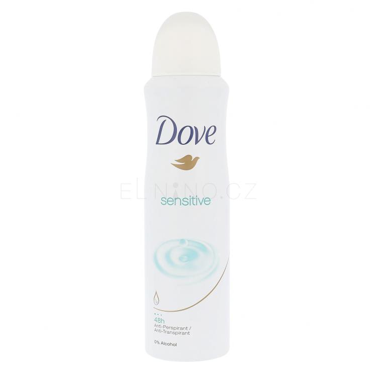 Dove Sensitive 48h Antiperspirant pro ženy 150 ml