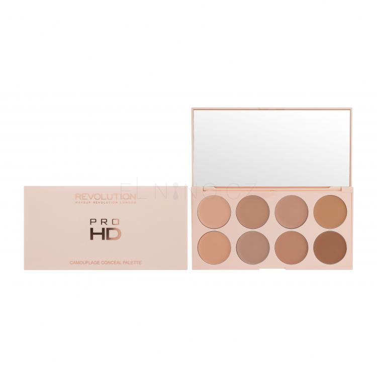 Makeup Revolution London Pro HD Camouflage Conceal Palette Konturovací paletka pro ženy 10 g Odstín Light Medium
