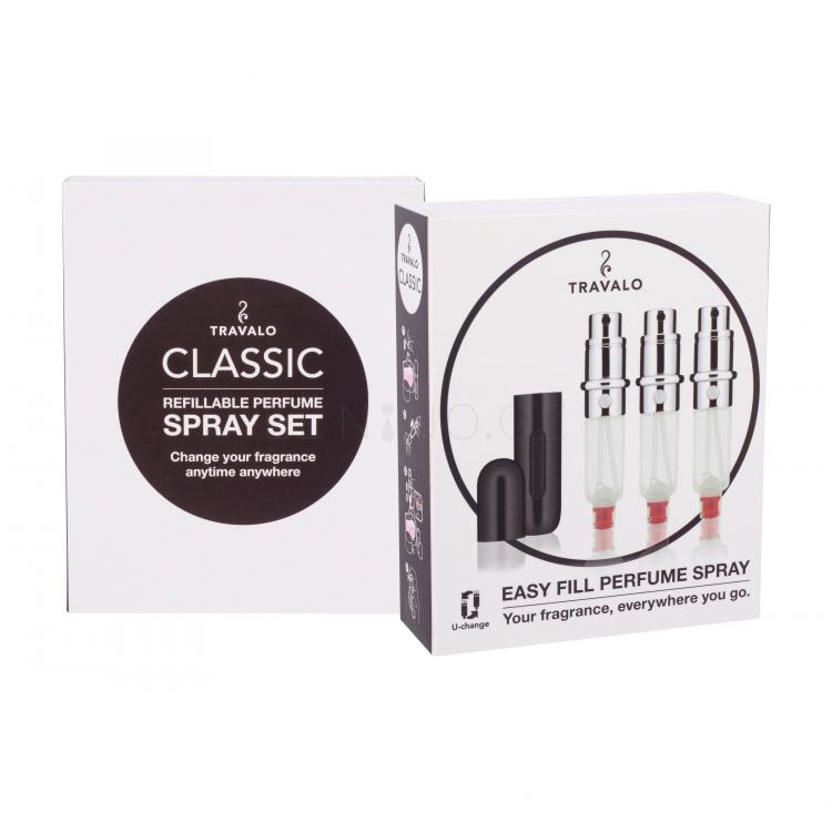 Travalo Classic Plnitelný flakón 3x5 ml Odstín Black