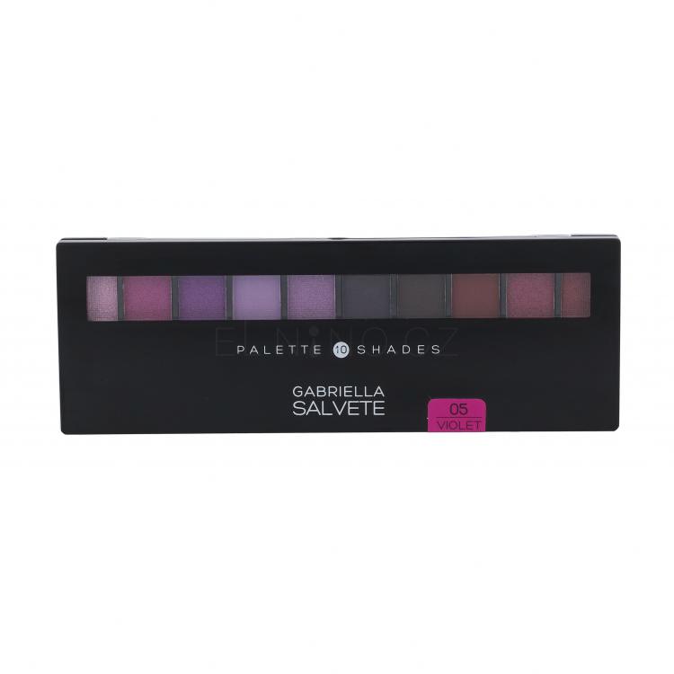 Gabriella Salvete Palette 10 Shades Oční stín pro ženy 12 g Odstín 05 Violet