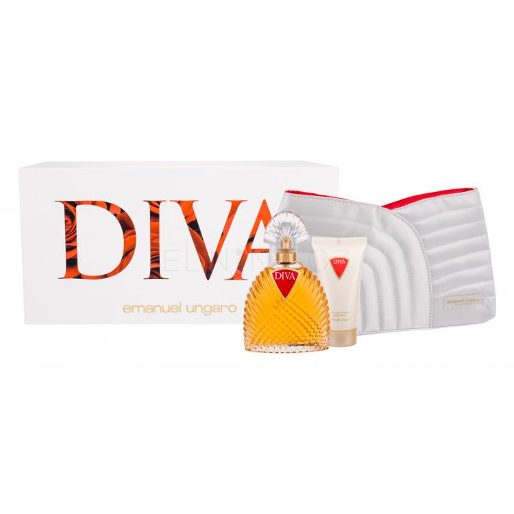Emanuel Ungaro Diva Dárková kazeta parfémovaná voda 100 ml + tělové mléko 50 ml + kosmetická taška