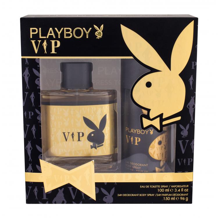Playboy VIP For Him Dárková kazeta toaletní voda 100 ml + deodorant 150 ml
