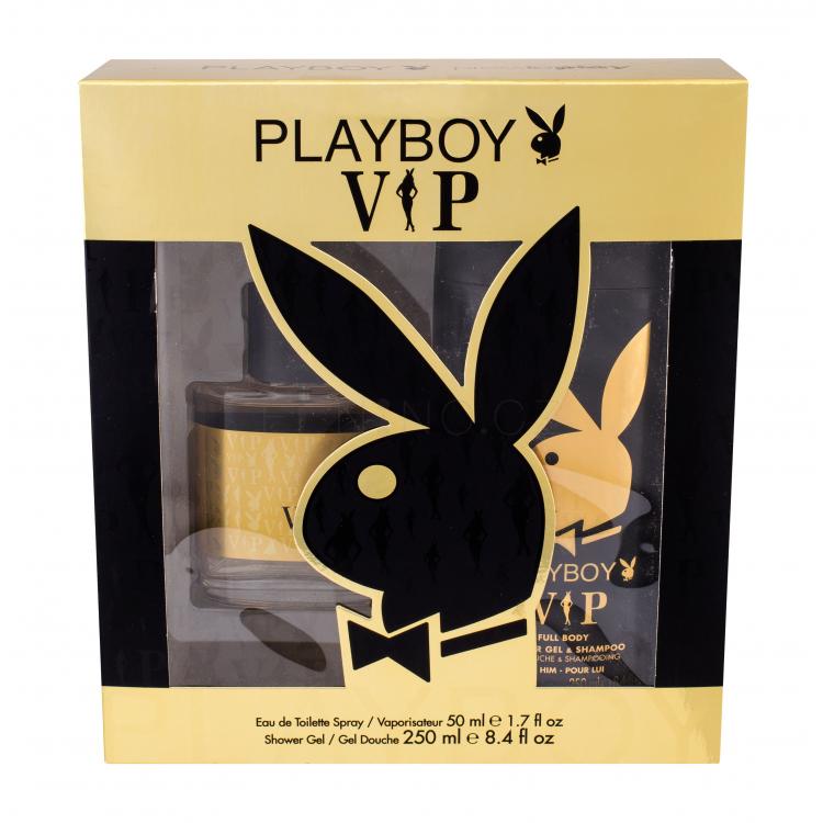 Playboy VIP For Him Dárková kazeta toaletní voda 50 ml + sprchový gel 250 ml
