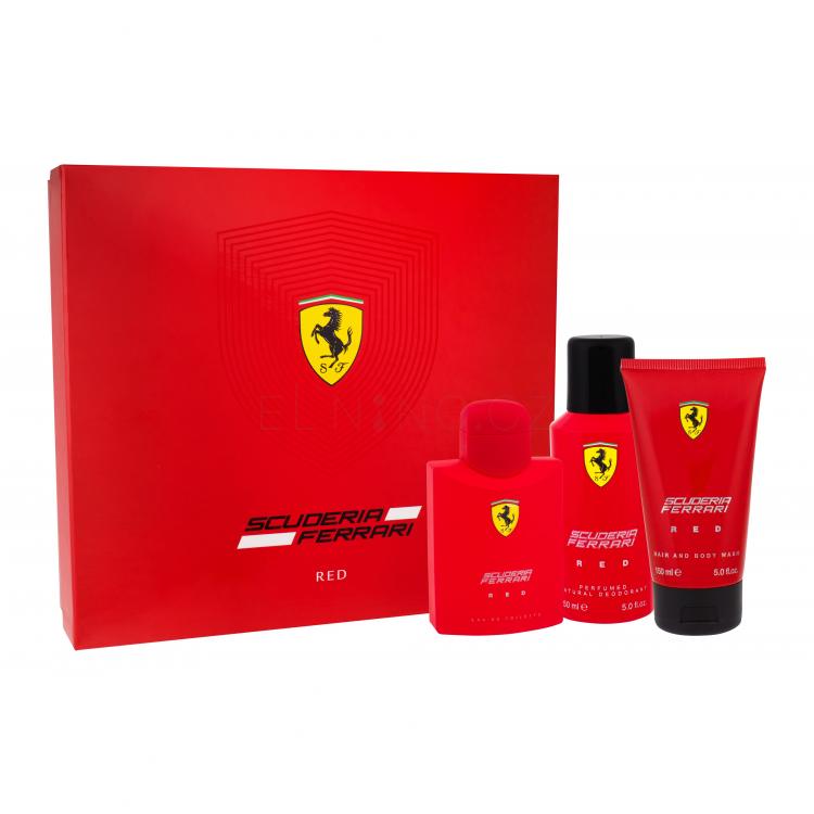 Ferrari Scuderia Ferrari Red Dárková kazeta toaletní voda 125 ml + sprchový gel 150 ml + deodorant 150 ml