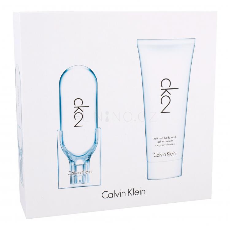 Calvin Klein CK2 Dárková kazeta toaletní voda 50 ml + sprchový gel 100 ml