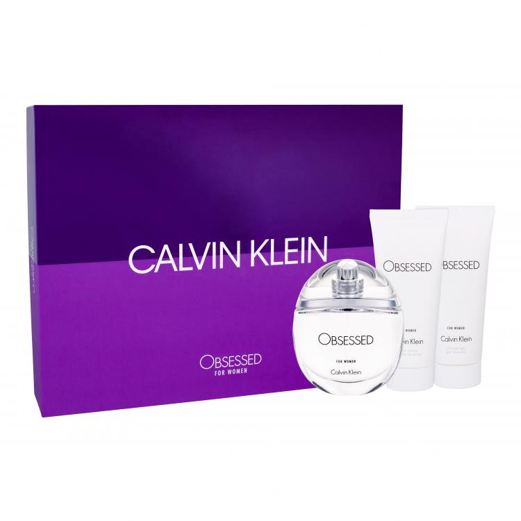 Calvin Klein Obsessed For Women Dárková kazeta parfémovaná voda 100 ml + tělové mléko 100 ml + sprchový gel 100 ml