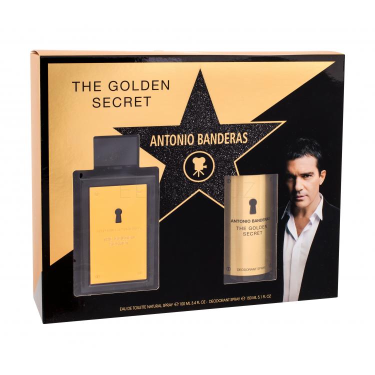 Antonio Banderas The Golden Secret Dárková kazeta toaletní voda 100 ml + deodorant 150 ml