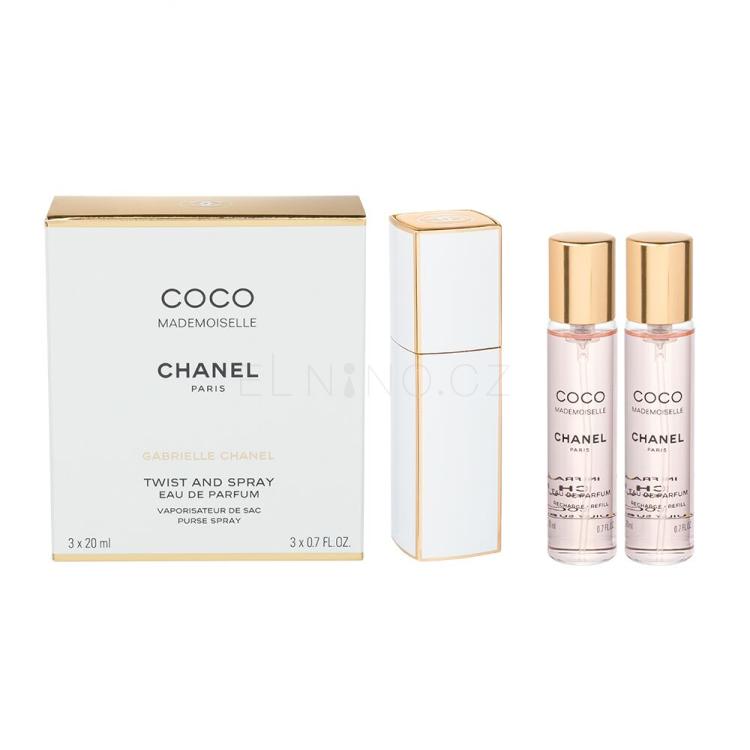 Chanel Coco Mademoiselle Parfémovaná voda pro ženy Twist and Spray 3x20 ml poškozená krabička