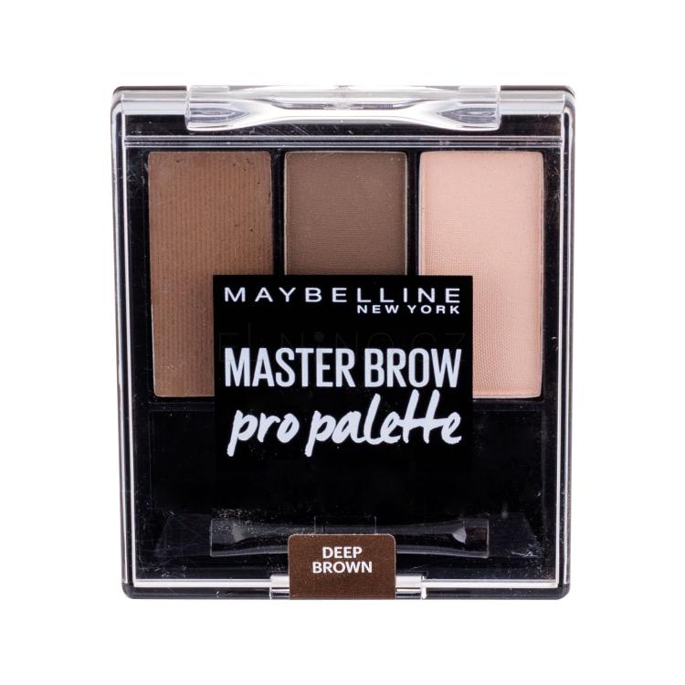 Maybelline Master Brow Pro Palette Set a paletka na obočí pro ženy 6 g Odstín Deep Brown