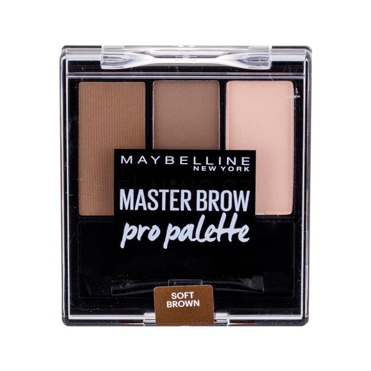 Maybelline Master Brow Pro Palette Set a paletka na obočí pro ženy 6 g Odstín Soft Brown