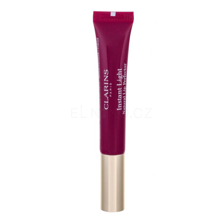 Clarins Instant Light Natural Lip Perfector Lesk na rty pro ženy 12 ml Odstín 08 Plum Shimmer