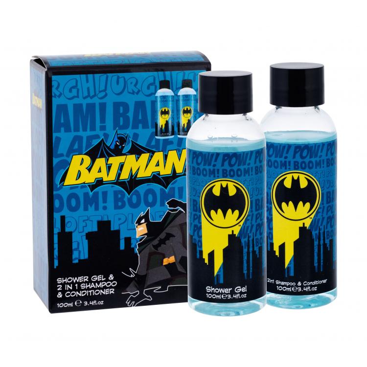 DC Comics Batman Dárková kazeta sprchový gel 100 ml + šampon a kondicionér 2v1 100ml