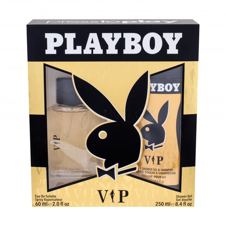 Playboy VIP For Him Dárková kazeta toaletní voda 60 ml + sprchový gel 250 ml