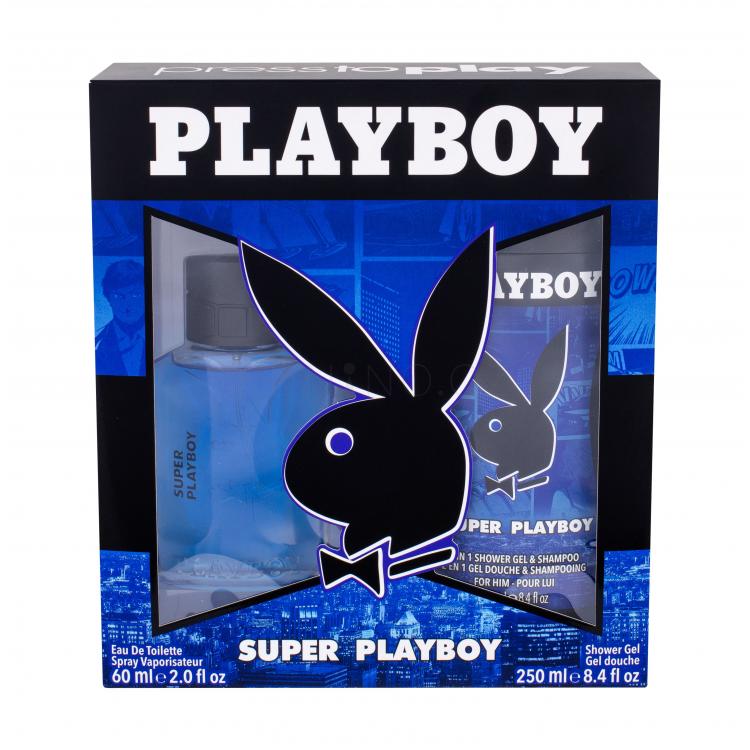 Playboy Super Playboy For Him Dárková kazeta toaletní voda 60 ml + sprchový gel 250 ml