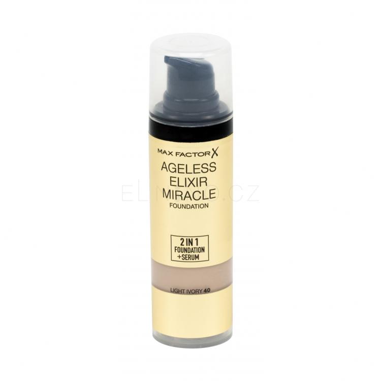 Max Factor Ageless Elixir 2in1 Foundation + Serum SPF15 Make-up pro ženy 30 ml Odstín 40 Light Ivory
