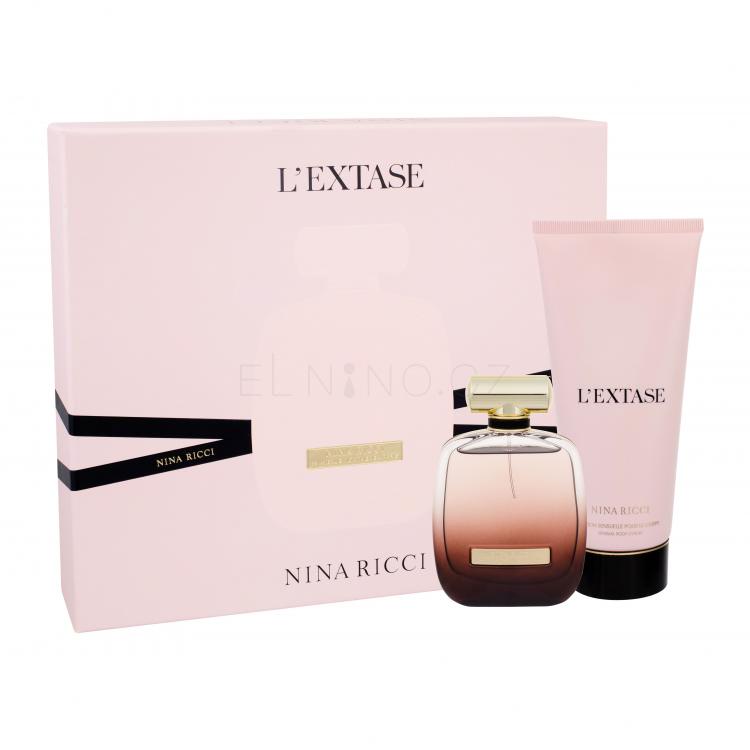 Nina Ricci L´Extase Dárková kazeta parfémovaná voda 80 ml + tělové mléko 200 ml poškozená krabička