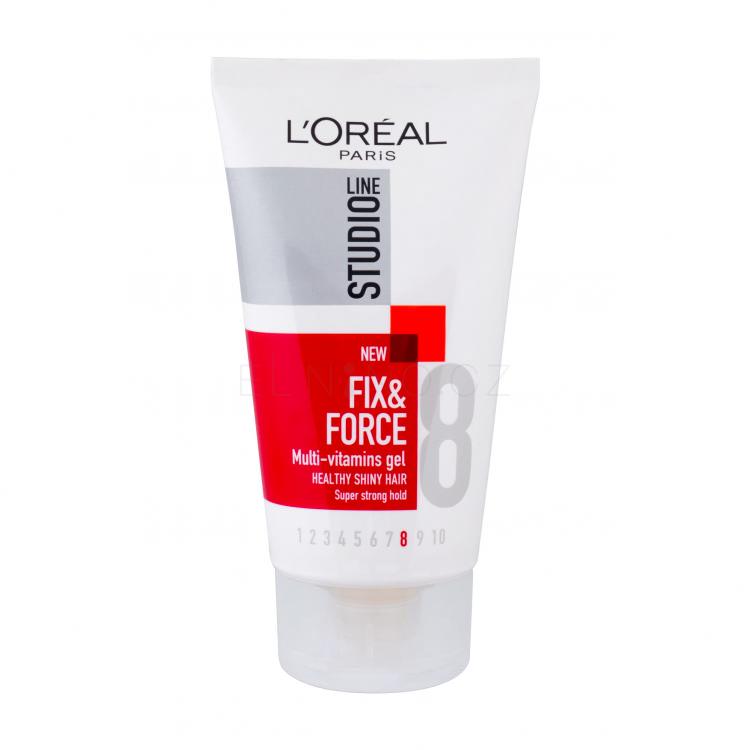 L&#039;Oréal Paris Studio Line Fix &amp; Force Gel na vlasy pro ženy 150 ml