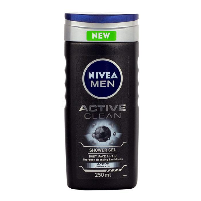 Nivea Men Active Clean Sprchový gel pro muže 250 ml poškozený flakon
