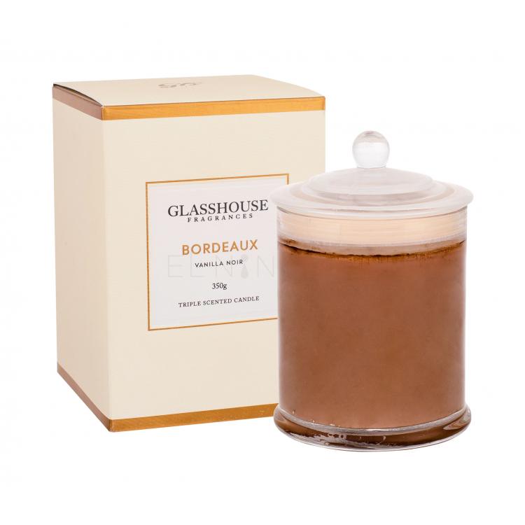 Glasshouse Bordeaux Vanilla Noir Vonná svíčka 350 g